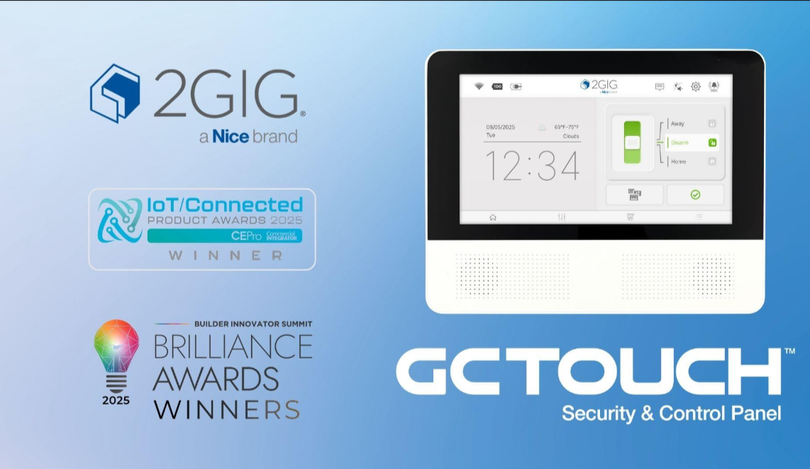 2GIG GC Touch 2025 award winner
